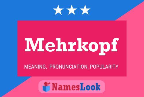 ملصق اسم Mehrkopf