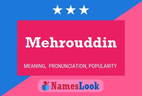 ملصق اسم Mehrouddin