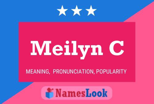 ملصق اسم Meilyn C