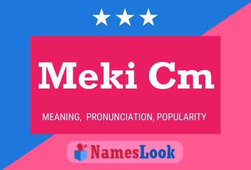 ملصق اسم Meki Cm