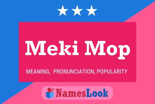 ملصق اسم Meki Mop