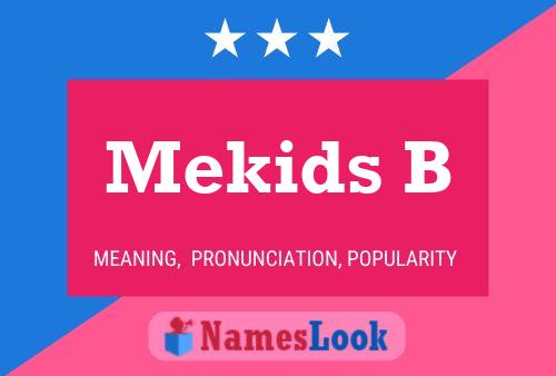 ملصق اسم Mekids B