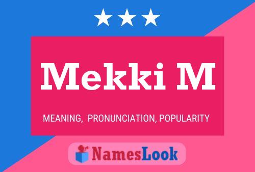 ملصق اسم Mekki M