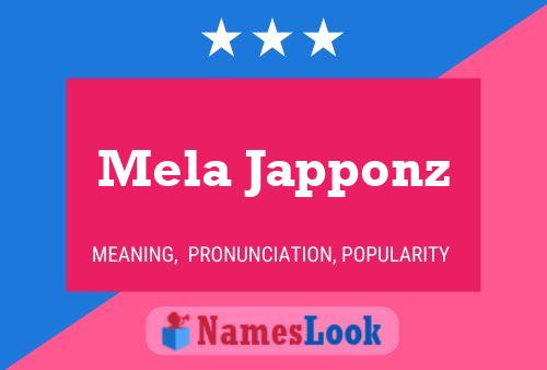 ملصق اسم Mela Japponz