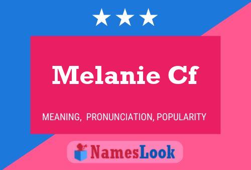 ملصق اسم Melanie Cf