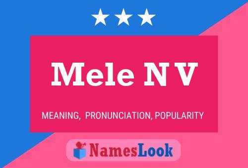 ملصق اسم Mele N V