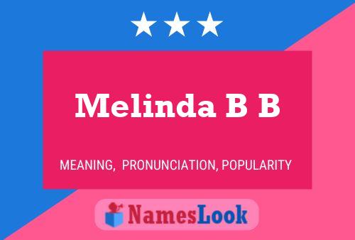 ملصق اسم Melinda B B