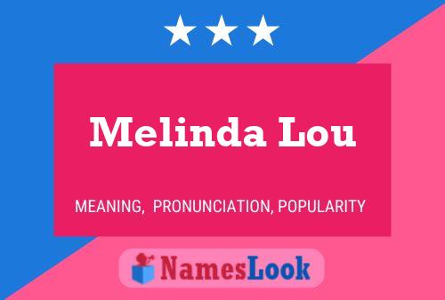 ملصق اسم Melinda Lou