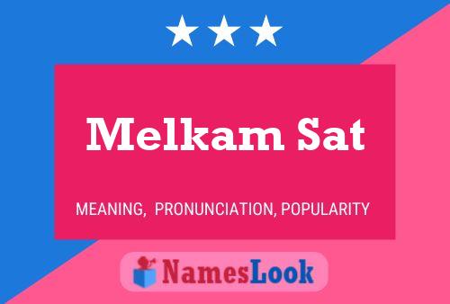 ملصق اسم Melkam Sat