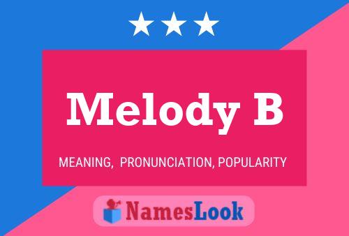 ملصق اسم Melody B