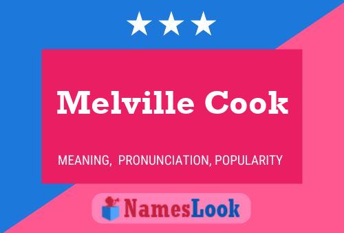 ملصق اسم Melville Cook