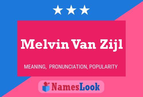 ملصق اسم Melvin Van Zijl