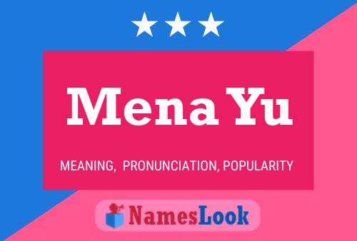 ملصق اسم Mena Yu