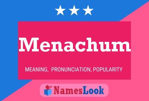 ملصق اسم Menachum