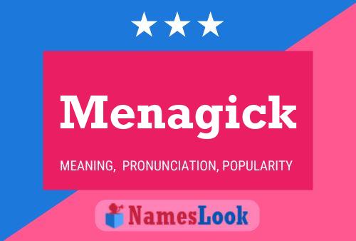 ملصق اسم Menagick