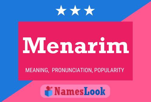 ملصق اسم Menarim