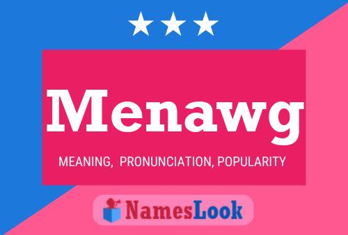 ملصق اسم Menawg