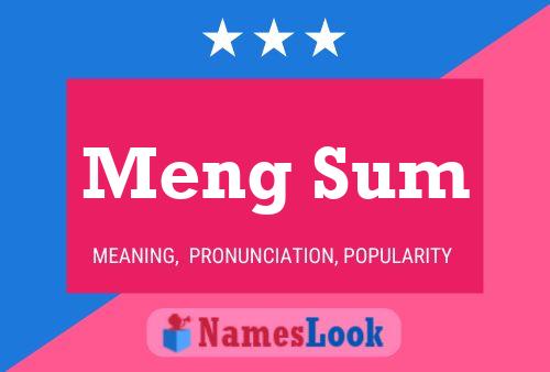 ملصق اسم Meng Sum