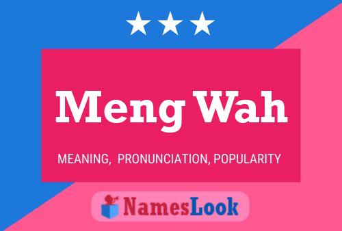 ملصق اسم Meng Wah