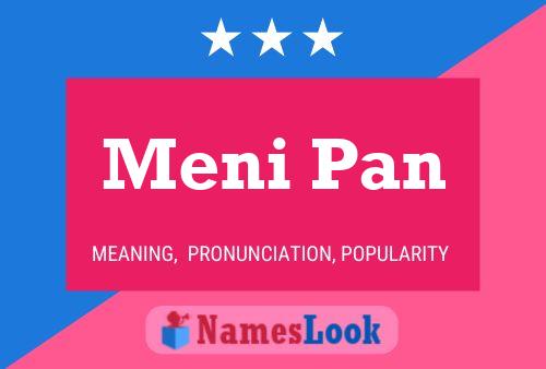 ملصق اسم Meni Pan