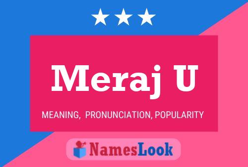 ملصق اسم Meraj U