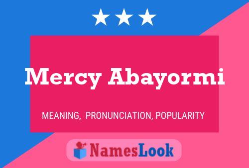 ملصق اسم Mercy Abayormi