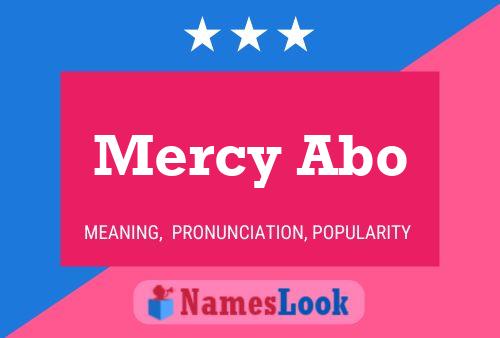 ملصق اسم Mercy Abo