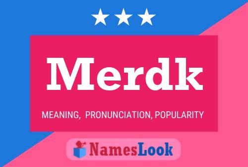 ملصق اسم Merdk