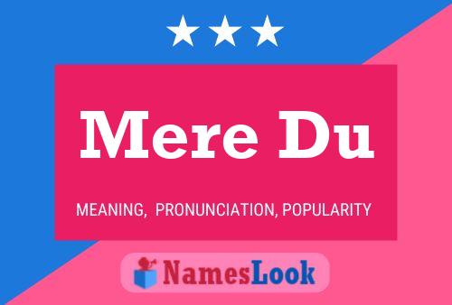 ملصق اسم Mere Du