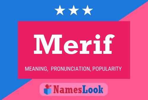 ملصق اسم Merif