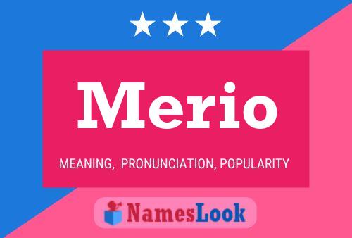 ملصق اسم Merio