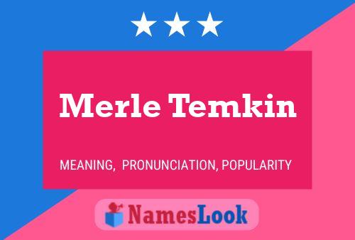 ملصق اسم Merle Temkin