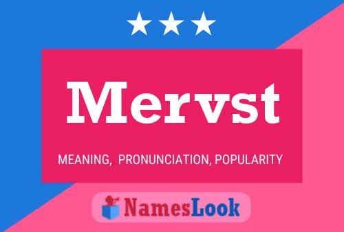 ملصق اسم Mervst