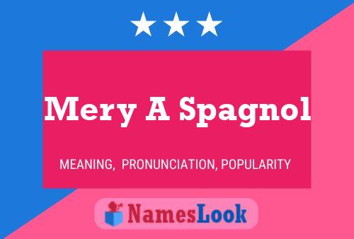 ملصق اسم Mery A Spagnol