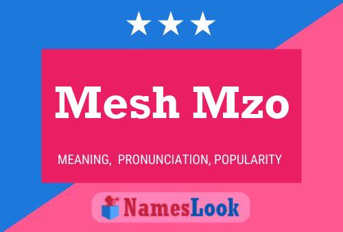 ملصق اسم Mesh Mzo