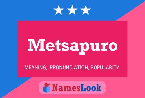 ملصق اسم Metsapuro