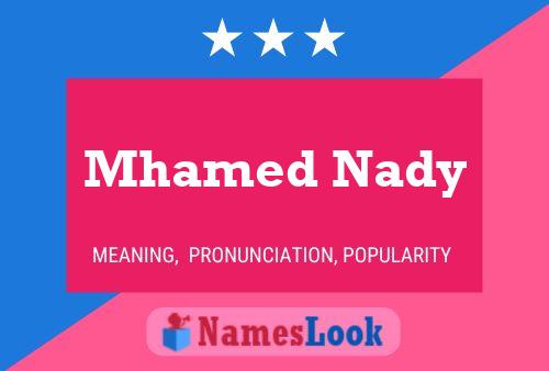 ملصق اسم Mhamed Nady