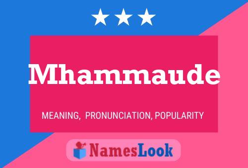 ملصق اسم Mhammaude