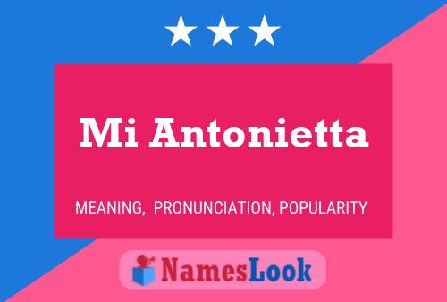 ملصق اسم Mi Antonietta