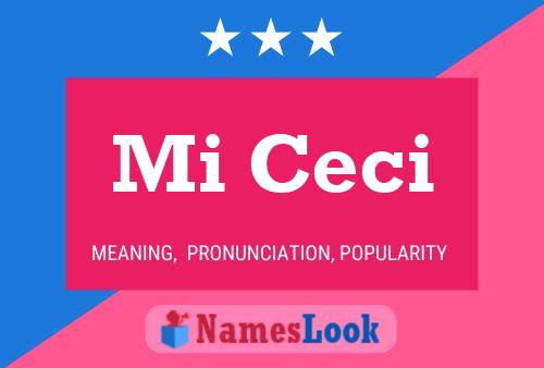 ملصق اسم Mi Ceci