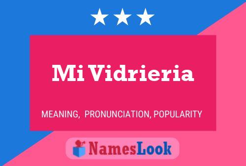 ملصق اسم Mi Vidrieria