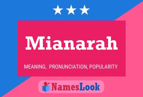 ملصق اسم Mianarah