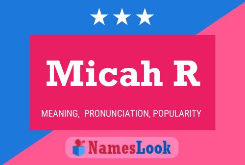 ملصق اسم Micah R