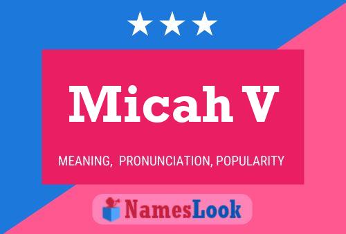 ملصق اسم Micah V