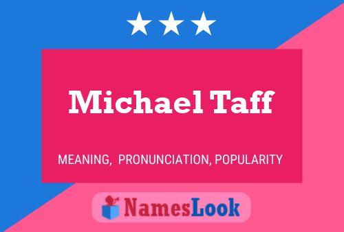 ملصق اسم Michael Taff