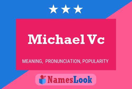 ملصق اسم Michael Vc