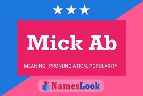 ملصق اسم Mick Ab