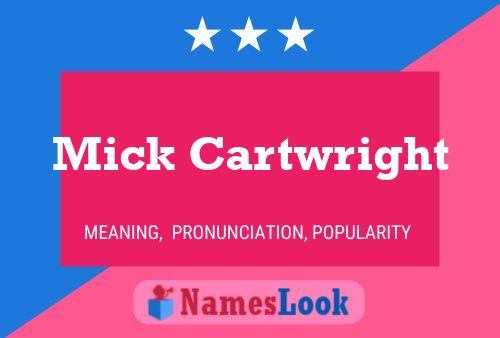 ملصق اسم Mick Cartwright