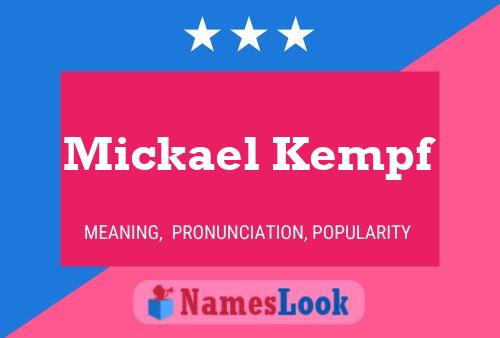 ملصق اسم Mickael Kempf