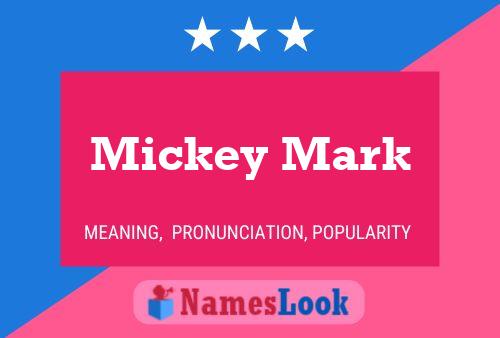 ملصق اسم Mickey Mark